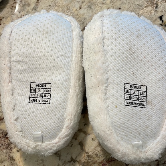 Unicorn Slippers 12-13 2 pairs. Girls - Picture 4 of 5